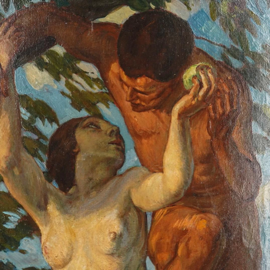  7-Ettore Tito-Adamo ed Eva- dettaglio 